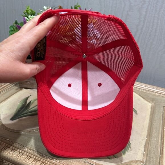 Cocky Rooster Snapback Mesh Trucker Cap Hat Red NWT - Picture 12 of 16